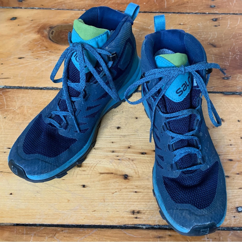 Salomon Women’s Hiking Boots- Blue, Size 9